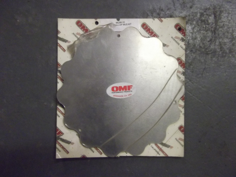 OMF PERFORMANCE PRODUCTS SILVER 10" SCALLOPED MUD CAP KIT MCSK10