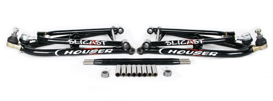 Houser Racing Maximum Ground Clearance Long Travel A-arms in Black for Honda TRX450R/ER Enduro