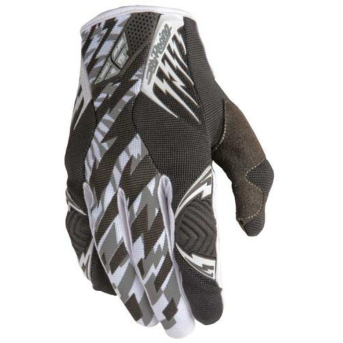 Fly Kinetic Glove Black/White- Race Wear