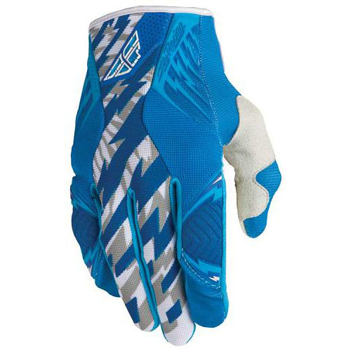 Fly Kinetic Glove Blue/White- Race Wear